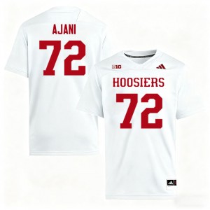 Mens Adedamola Ajani White Indiana Hoosiers #72 College Football Alumni Jerseys 848099-933
