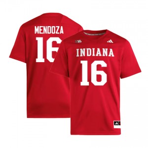 Mens Alberto Mendoza Crimson Indiana Hoosiers #16 College Football 2025 Jerseys 382775-717