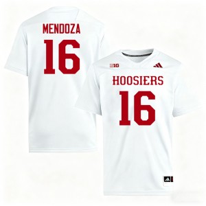 Mens Alberto Mendoza White Indiana Hoosiers #16 College Football Alumni Jerseys 573797-705