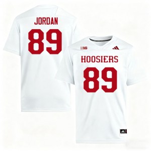 Men Camden Jordan White Indiana Hoosiers #89 College Football University Jersey 714048-720