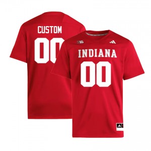 Men Custom Crimson Indiana Hoosiers #00 College Football Alumni Jerseys 631986-723