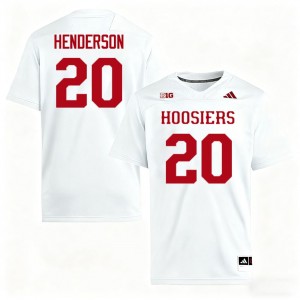 Men Dontrae Henderson White Indiana Hoosiers #20 College Football University Jerseys 614800-251