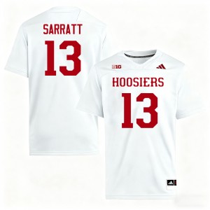 Men Elijah Sarratt White Indiana Hoosiers #13 College Football 2025 Jerseys 128400-113