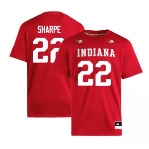 Mens Jamari Sharpe Crimson Indiana Hoosiers #22 College Football High School Jerseys 399019-149