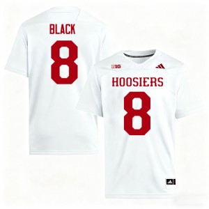 Men Kaelon Black White Indiana Hoosiers #8 College Football 2025 Jersey 933014-818