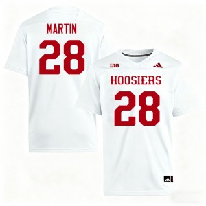 Men Khobie Martin White Indiana Hoosiers #28 College Football Game Jersey 939433-363