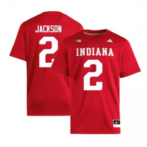 Mens Makai Jackson Crimson Indiana Hoosiers #2 College Football 2025-26 Jerseys 213084-552