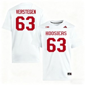 Men Mitch Verstegen White Indiana Hoosiers #63 College Football Official Jersey 505571-640