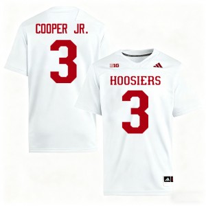 Men Omar Cooper Jr. White Indiana Hoosiers #3 College Football NCAA Jersey 268188-446