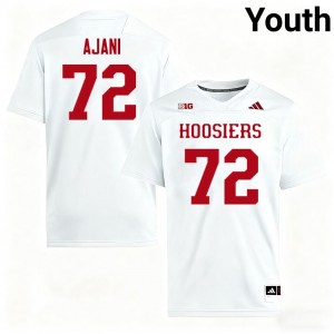 Youth Adedamola Ajani White Indiana Hoosiers #72 College Football Official Jerseys 962430-527