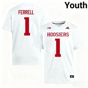 Youth Amare Ferrell White Indiana Hoosiers #1 College Football 2025 Jerseys 987967-464
