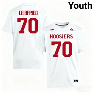 Youth Austin Leibfried White Indiana Hoosiers #70 College Football Official Jersey 471429-905