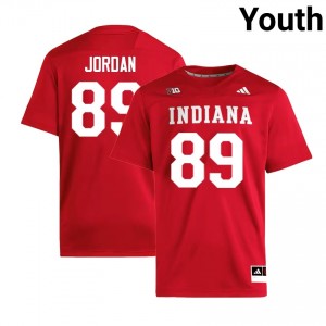 Youth Camden Jordan Crimson Indiana Hoosiers #89 College Football Stitched Jersey 267813-769