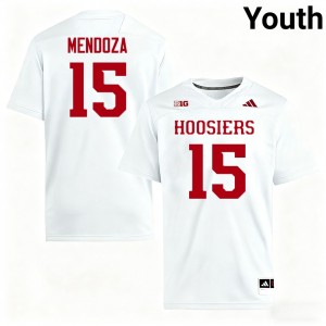 Youth Fernando Mendoza White Indiana Hoosiers #15 College Football Limited Jersey 190931-383