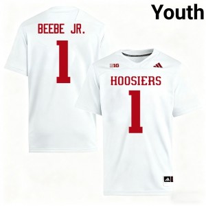 Youth Lee Beebe Jr. White Indiana Hoosiers #1 College Football Limited Jersey 883172-866