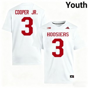 Youth Omar Cooper Jr. White Indiana Hoosiers #3 College Football Player Jerseys 212830-179